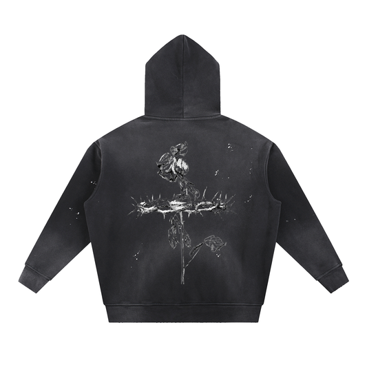Withered Cross Original Frayed Hoodie